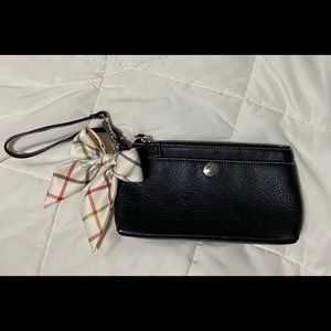 Small Coach black wristlet